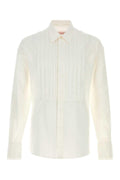 Valentino Garavani Men White Cotton Shirt
