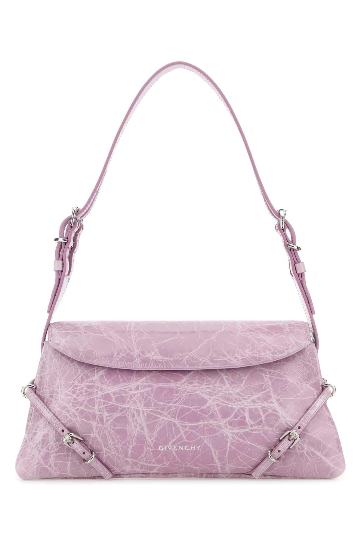 Givenchy Women Lilac Leather Pâ€™Tit Voyou Shoulder Bag