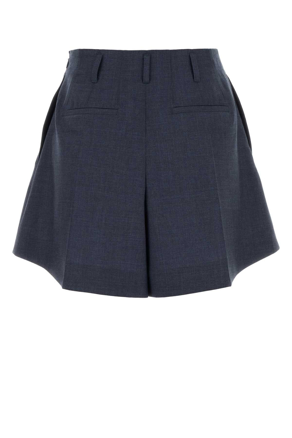 Givenchy Women Navy Blue Wool Shorts