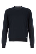 Prada Men Blue Silk Sweater