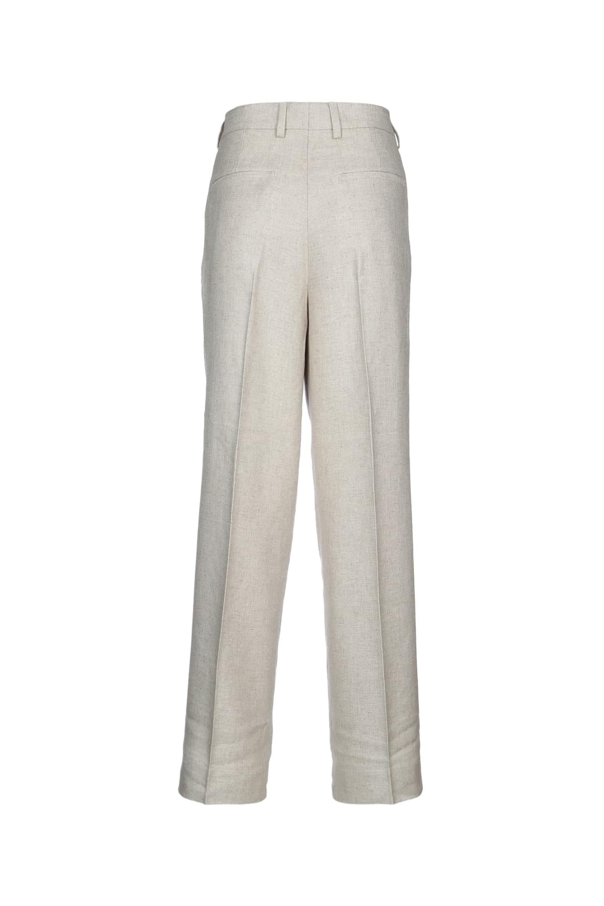 Toteme Women Double-Pleat Straight Trousers