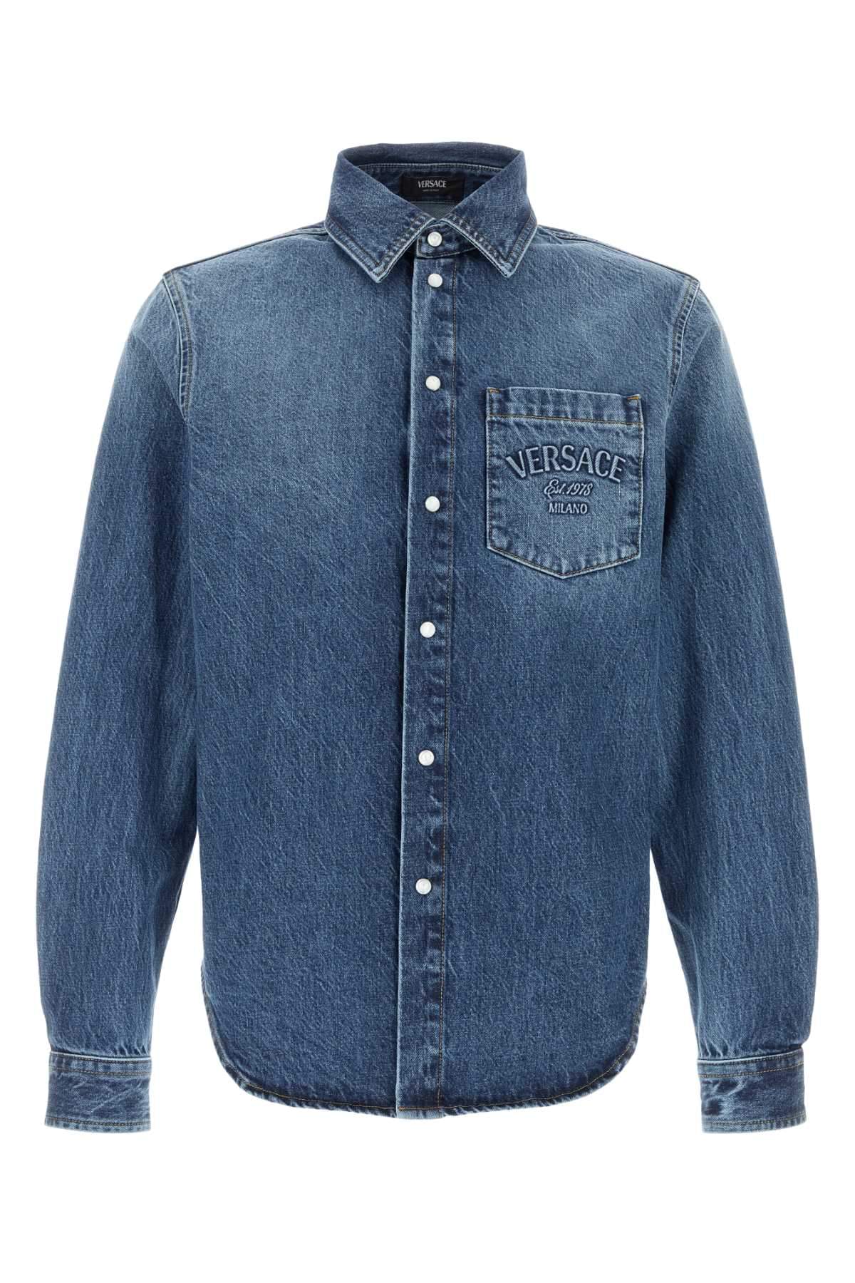Versace Men Denim Shirt