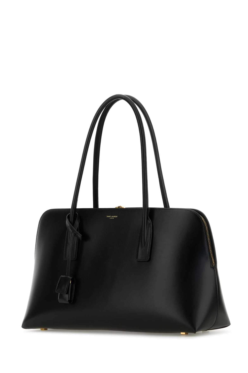 Saint Laurent Women Black Leather Shopping Bag