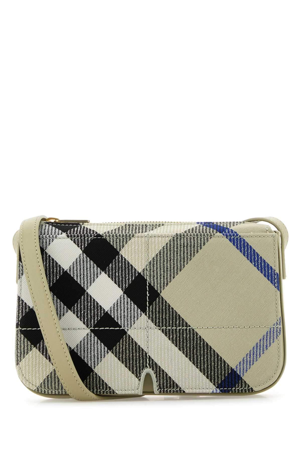 Burberry Women Embroidered Canvas Snip Crossbody Bag