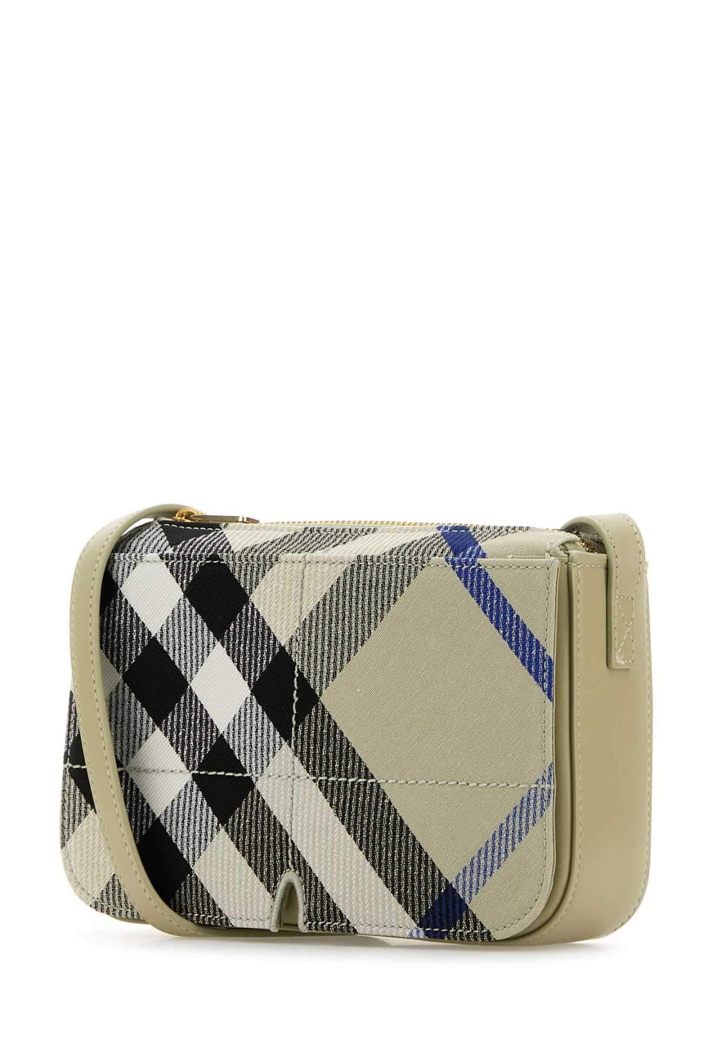 Burberry Women Embroidered Canvas Snip Crossbody Bag