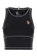 Moncler Grenoble Women Black Stretch Nylon Top