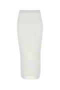 Sportmax Women White Organza Album1234 Skirt