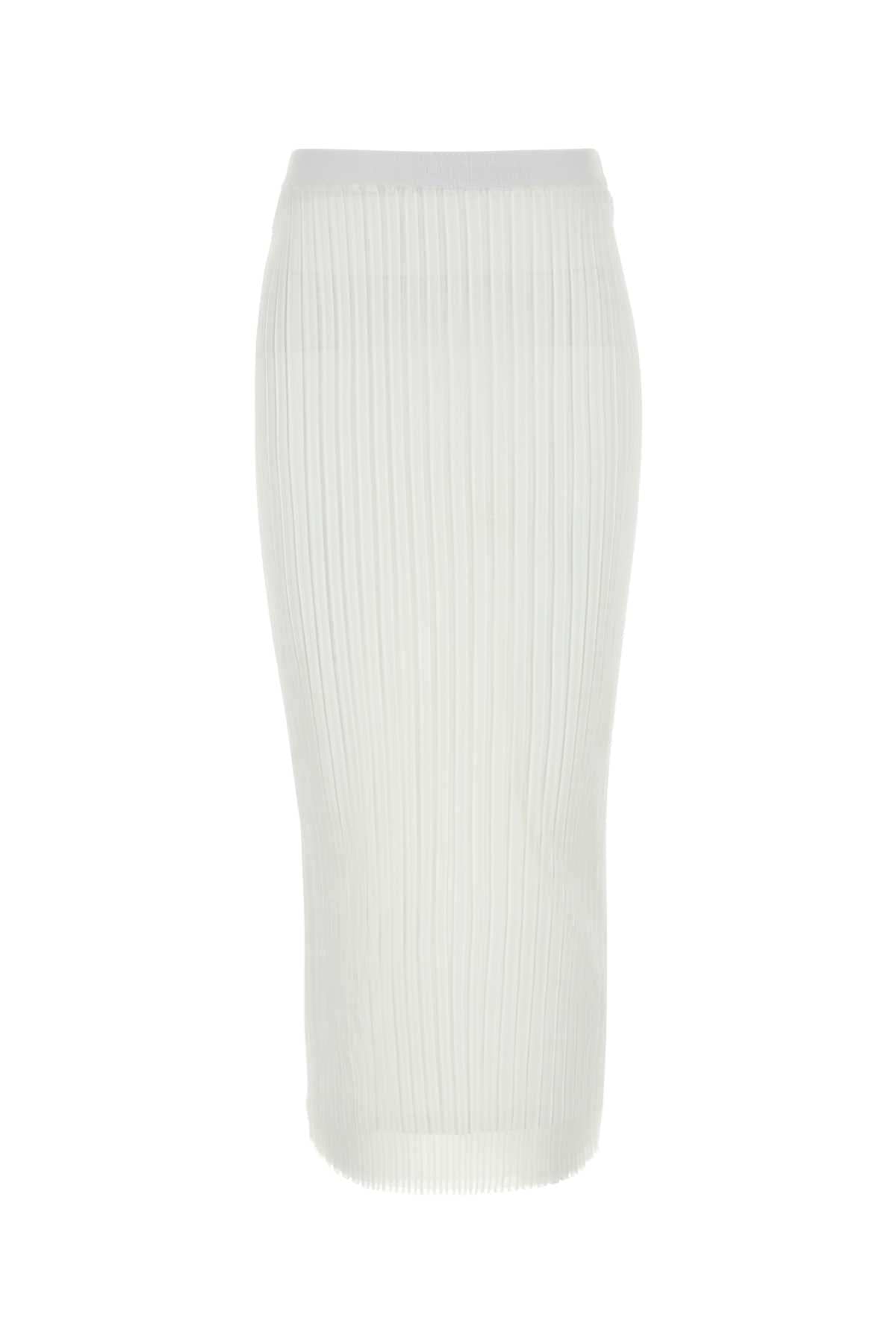 Sportmax Women White Organza Album1234 Skirt