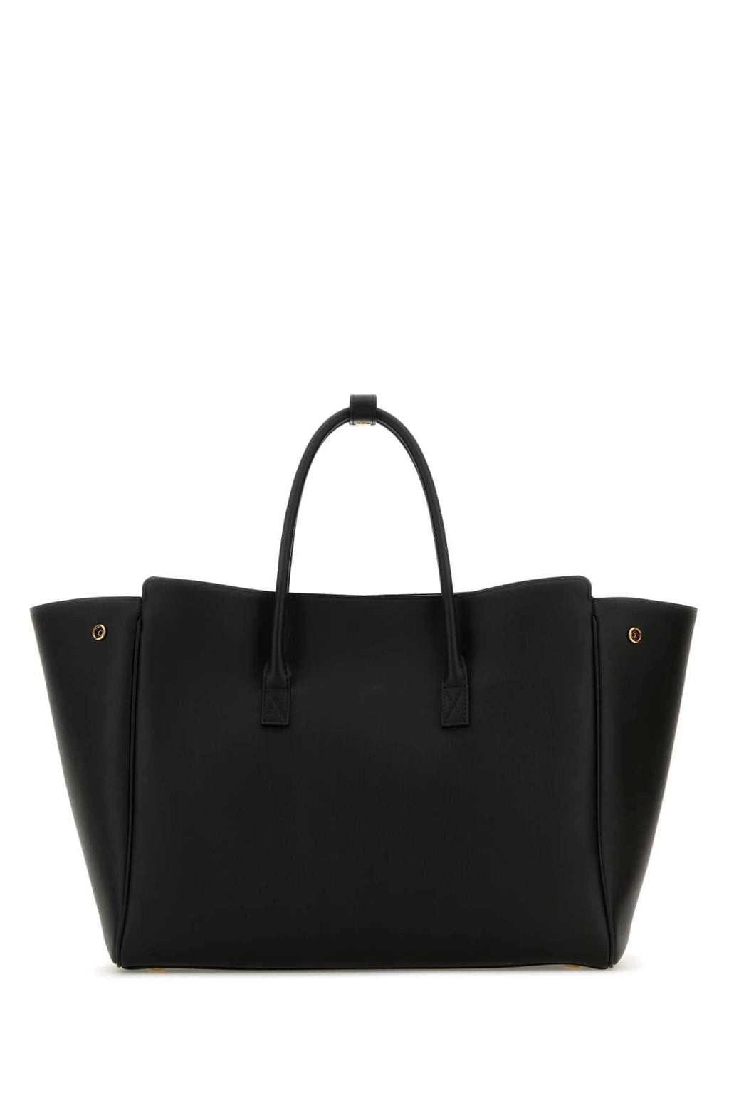 Balenciaga Women Black Leather Small Carry All Hempton Handbag
