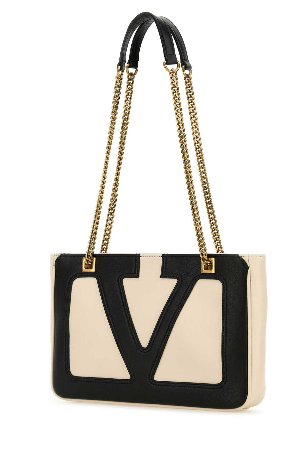 Valentino Garavani Men Ivory Nappa Leather Small Viva Superstar Shoulder Bag
