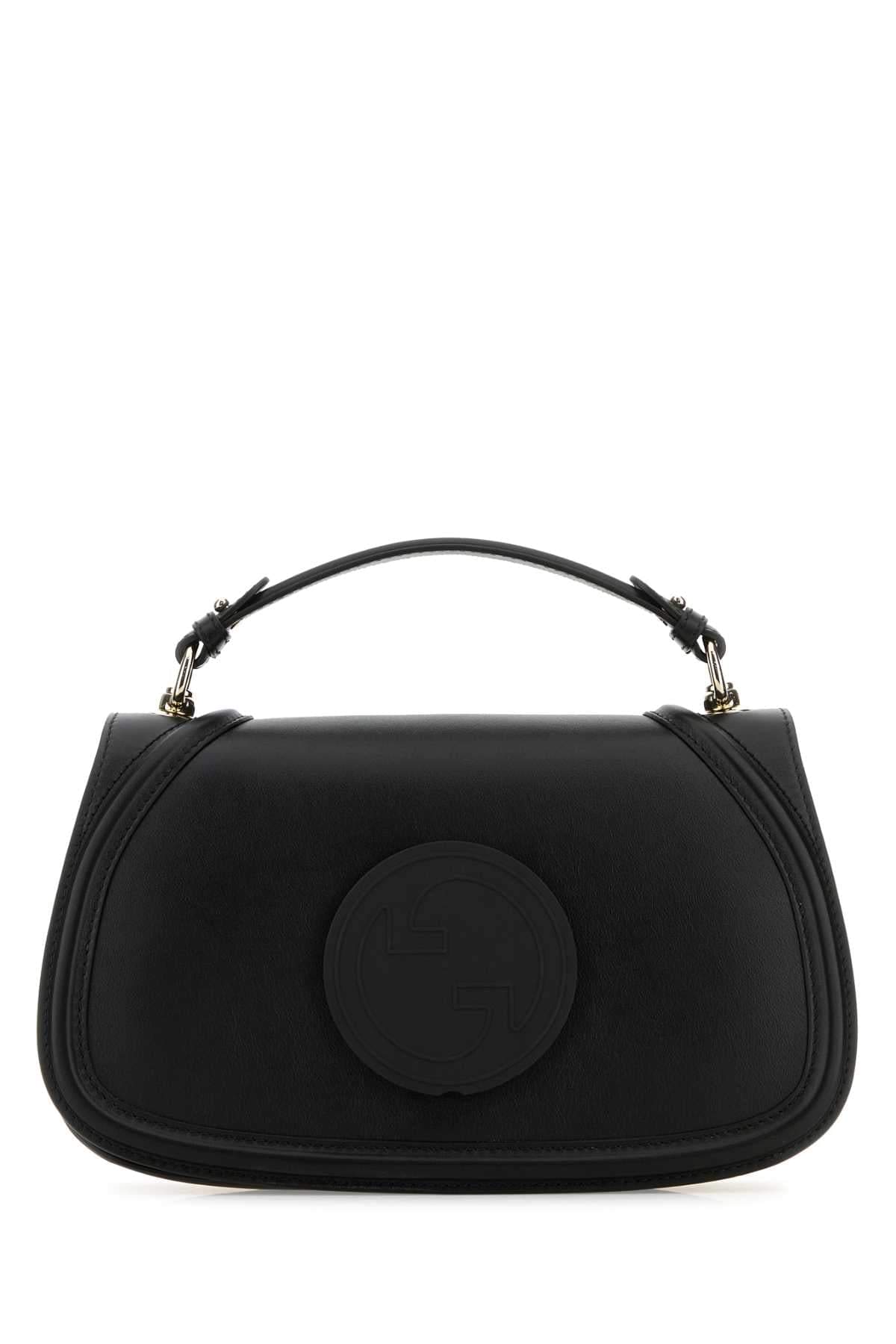 Gucci Women Black Leather Gucci Blondie Handbag