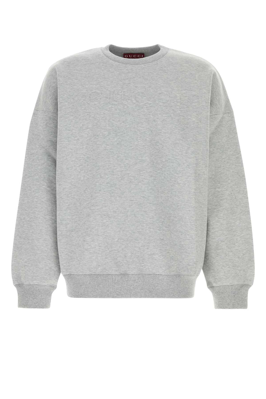 Gucci Men Grey Cotton Blend Oversize Sweatshirt