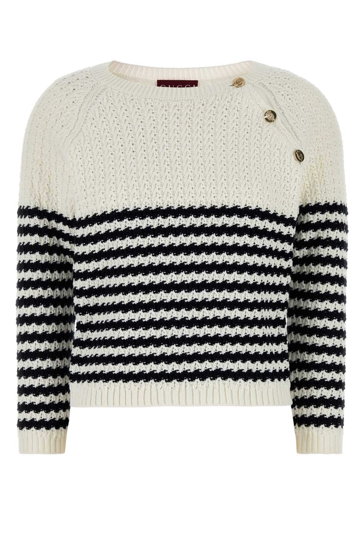 Gucci Women Embroidered Cotton Sweater
