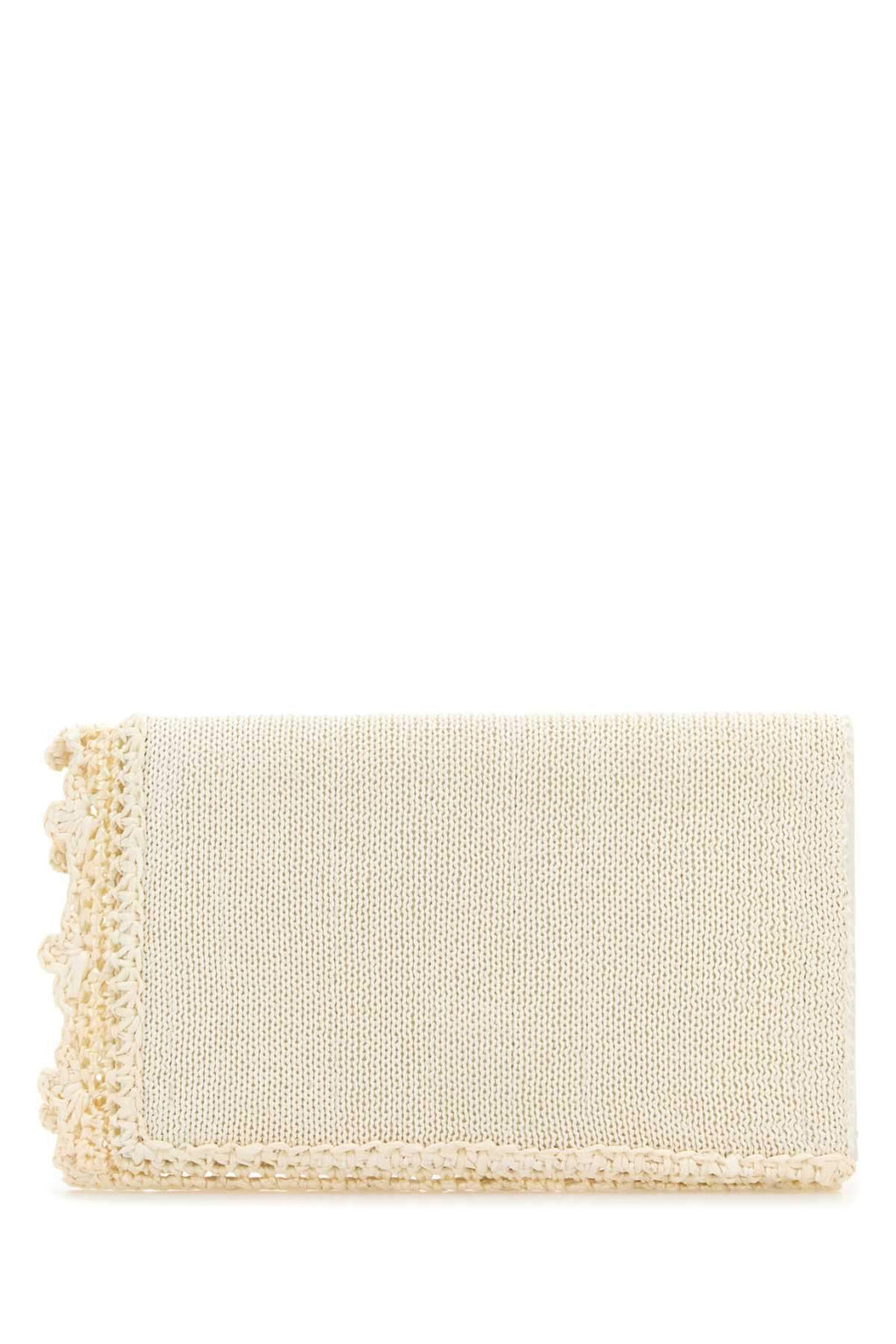 Jw Anderson Women Ivory Crochet Clutch