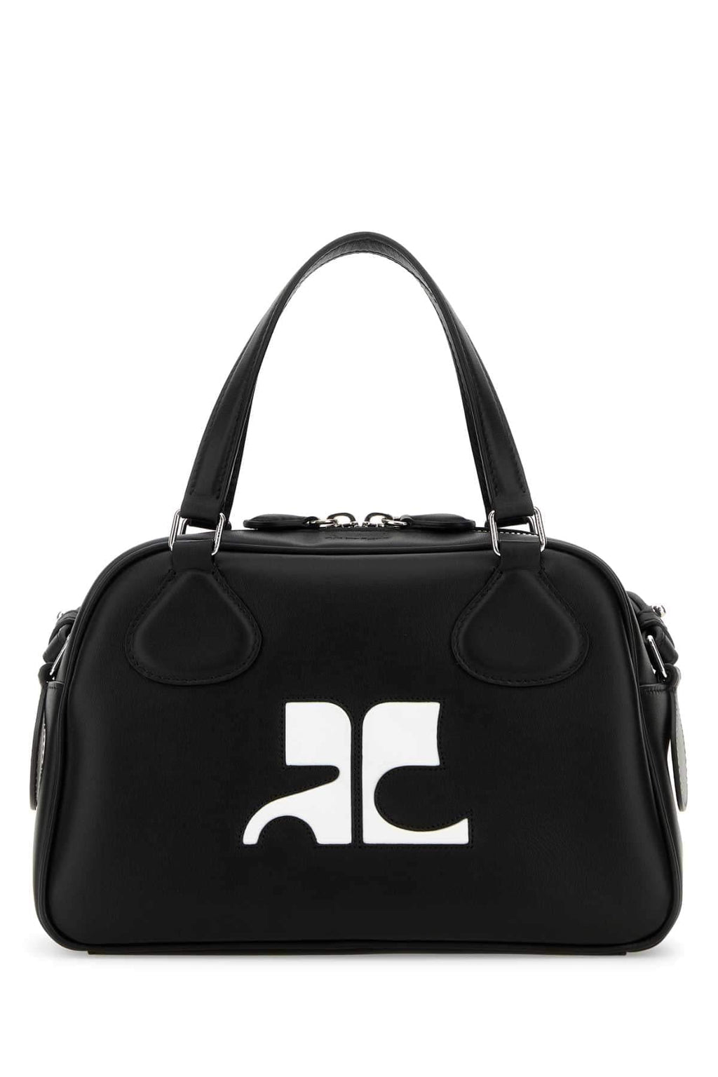 Courreges Women Black Leather Reedition Handbag