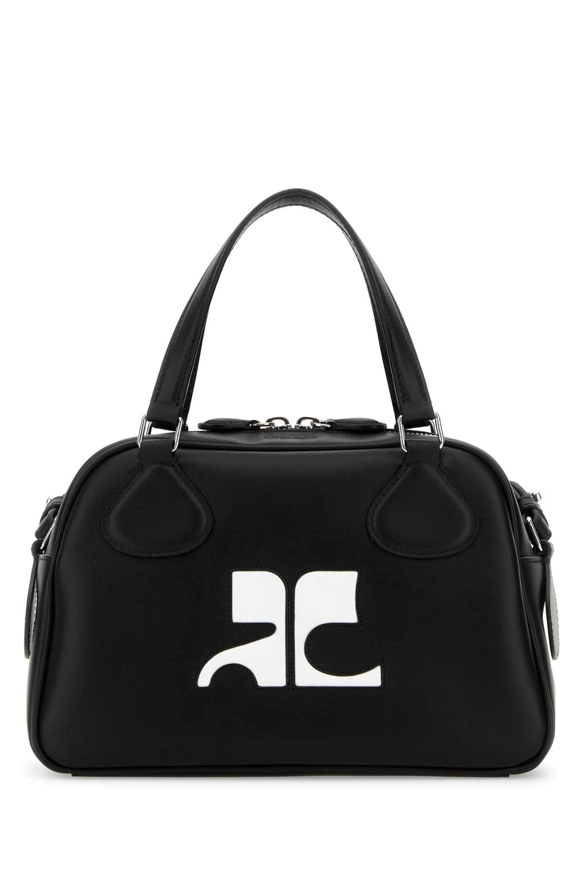 Courreges Women Black Leather Reedition Handbag