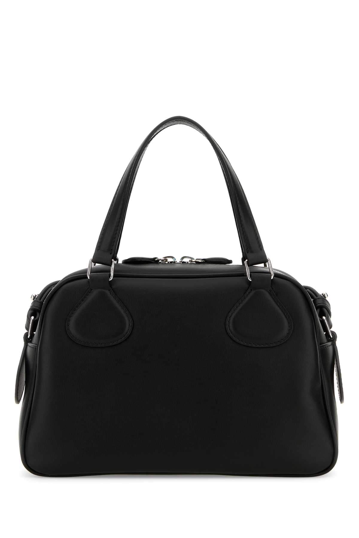 Courreges Women Black Leather Reedition Handbag