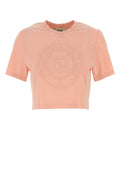 Fendi Women Pink Cotton T-Shirt