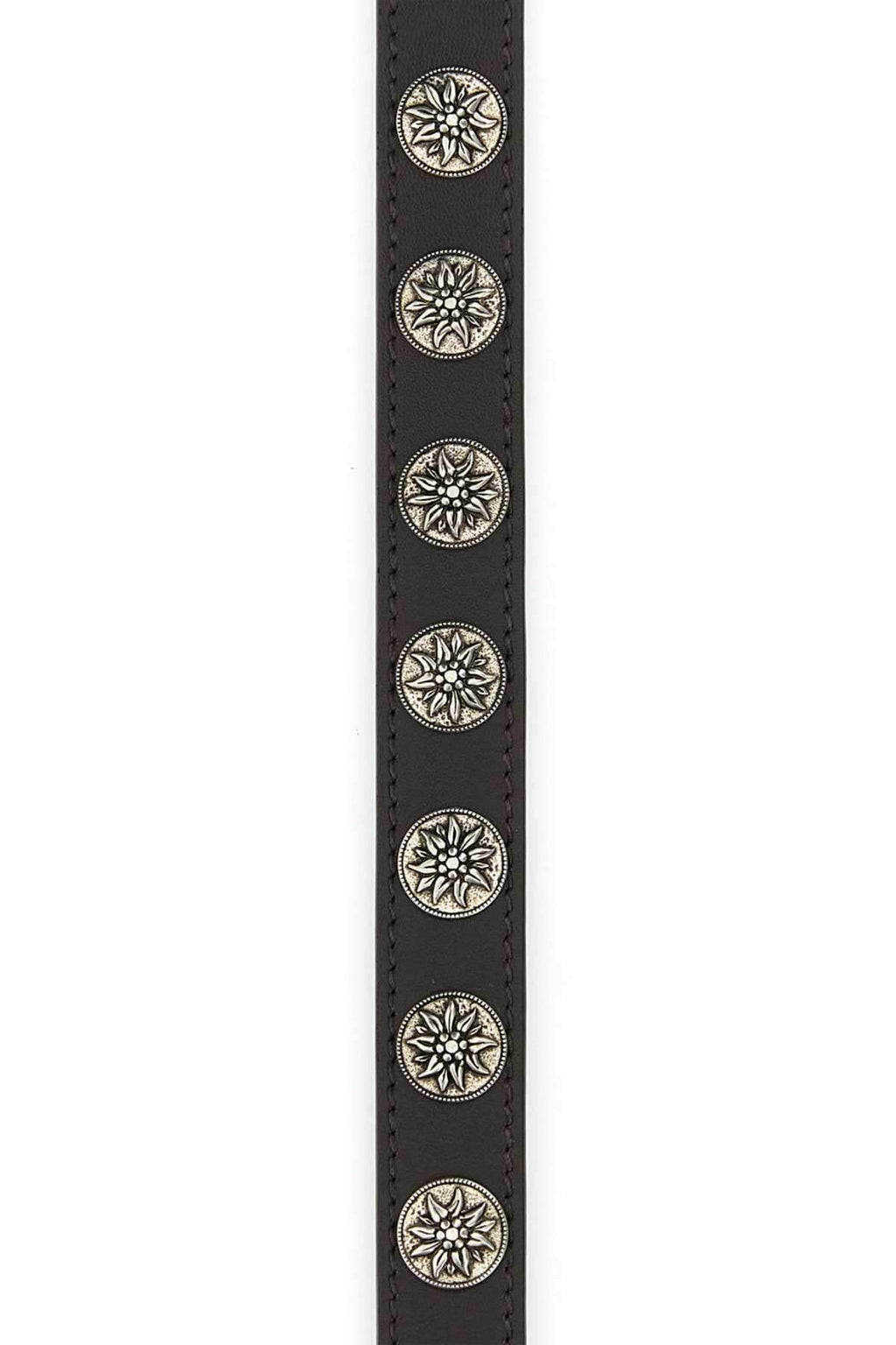 Prada Women Chocolate Leather Belt