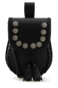 Prada Women Black Leather Crossbody Bag
