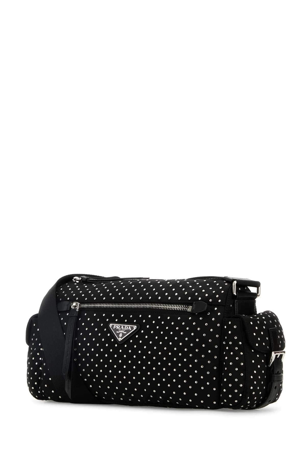 Prada Women Black Nylon Shoulder Bag