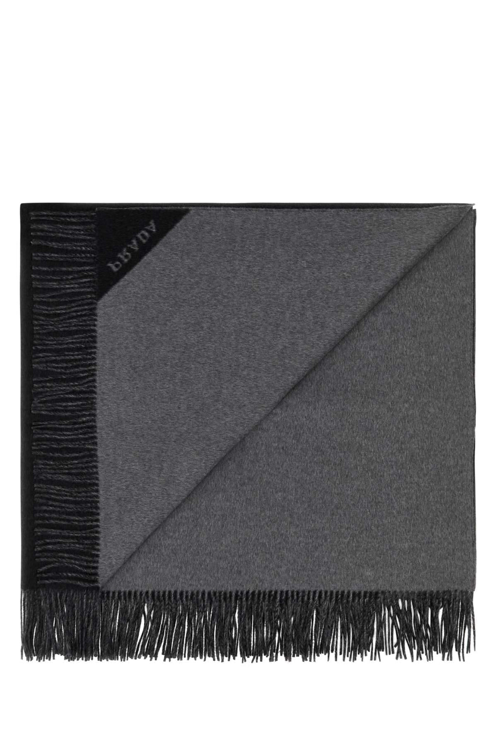 Prada Unisex Slate Cashmere Blanket