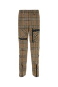 Burberry Men Embroidered Viscose Blend Cargo Pant