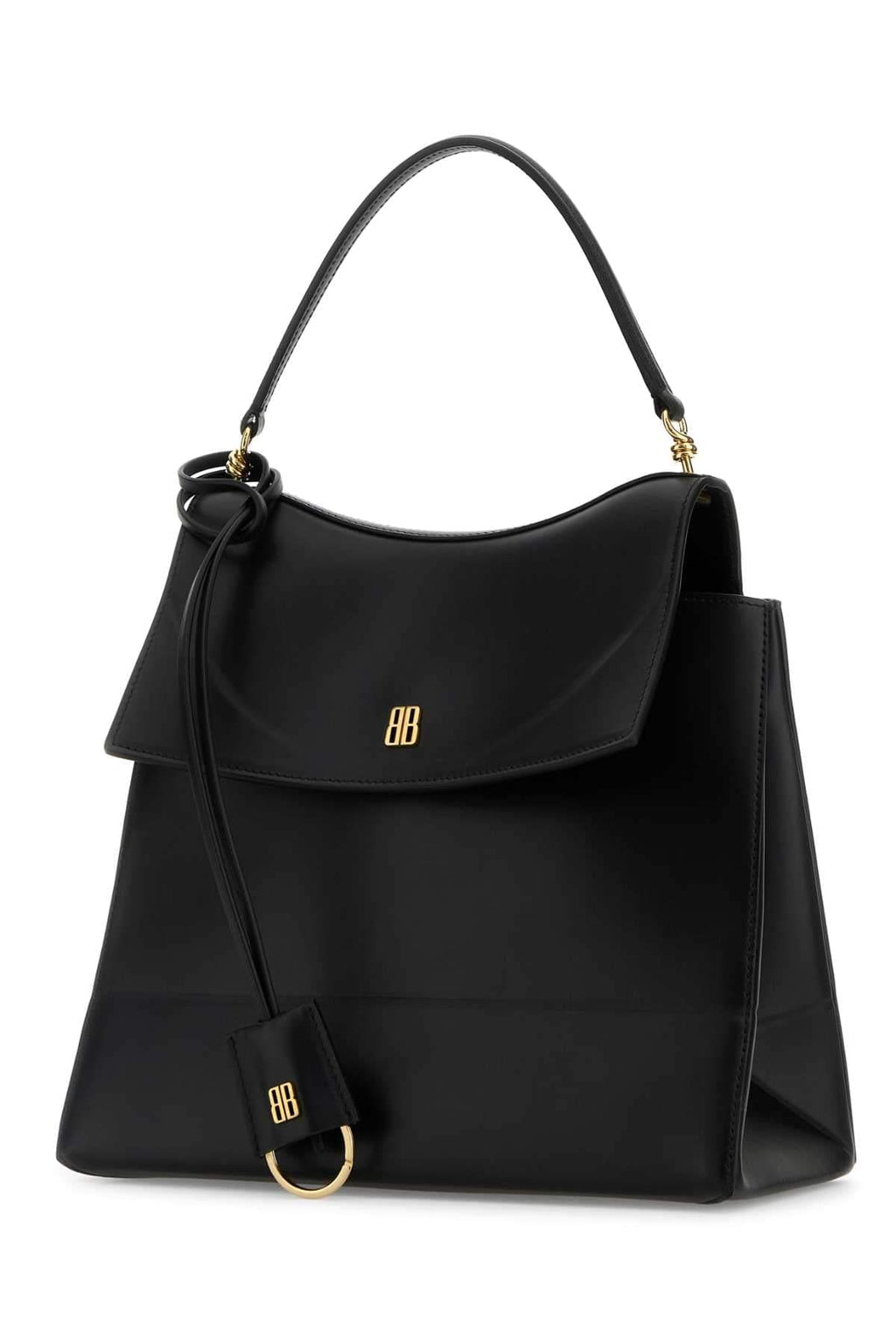 Balenciaga Women Black Leather Medium Nano Handbag