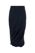 Balenciaga Women Embroidered Wool Skirt