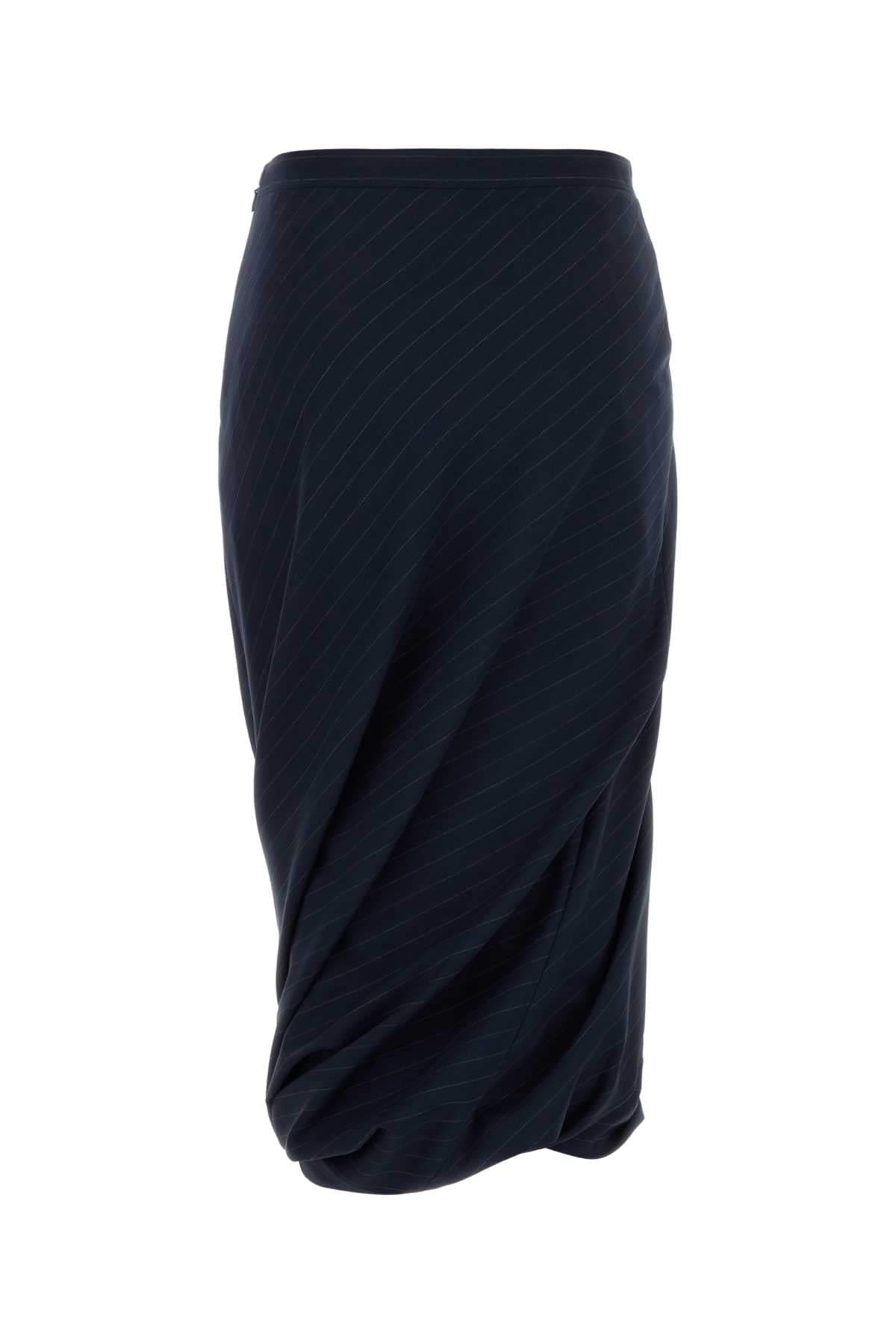 Balenciaga Women Embroidered Wool Skirt
