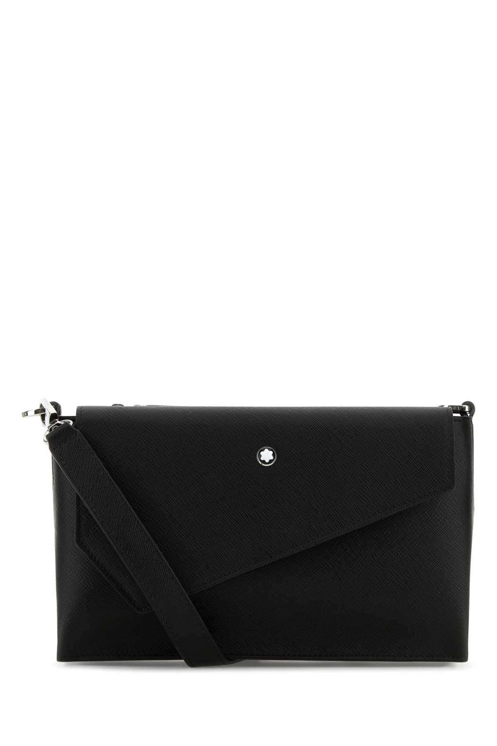 Montblanc Men Black Leather Crossbody Bag