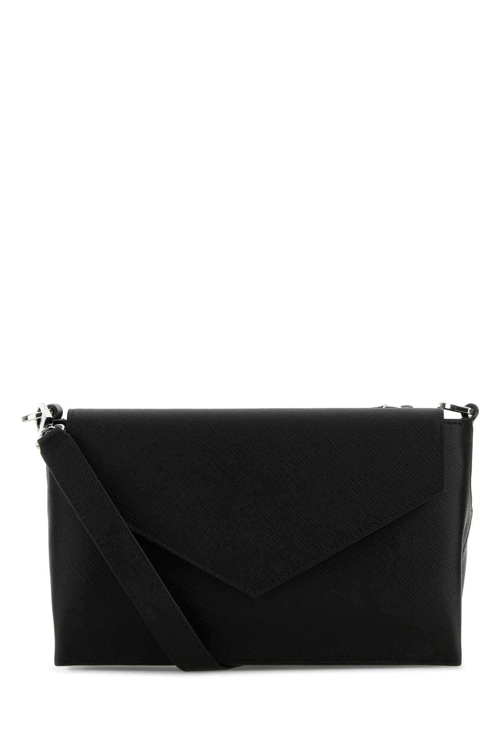 Montblanc Men Black Leather Crossbody Bag