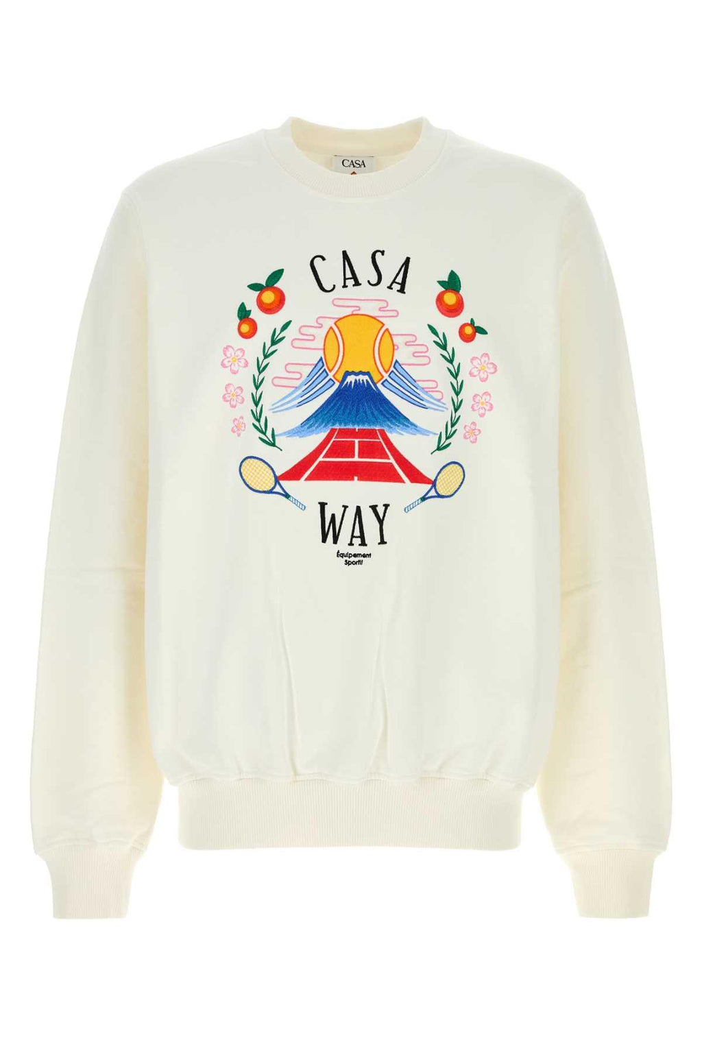 Casablanca Men White Cotton Sweatshirt