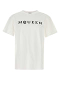 Alexander Mcqueen Men White Cotton T-Shirt