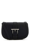 Alexander Mcqueen Women Black Leather Mini Satchel Crossbody Bag