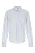 Prada Men Embroidered Poplin Shirt