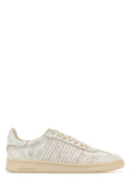Dsquared Men White Leather Boxer Sneakers