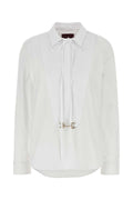 Gucci Women White Poplin Shirt