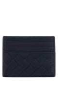 Bottega Veneta Men Two-Tone Leather Intrecciato Card Holder