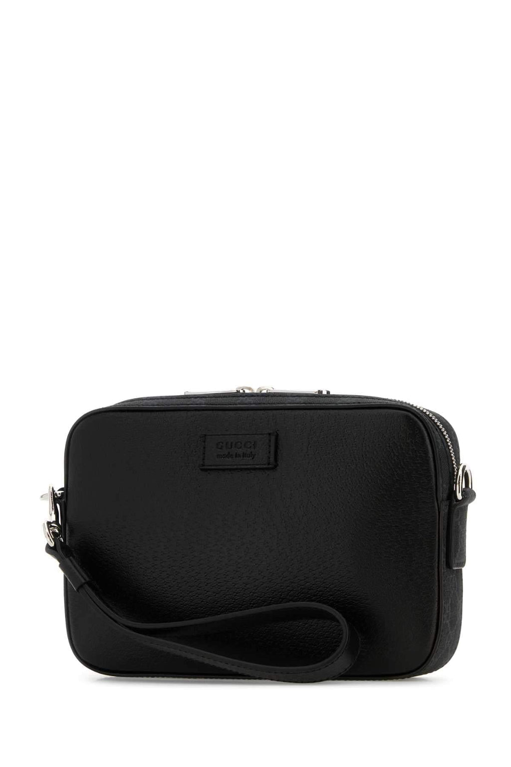 Gucci Men Black Leather Small Clutch