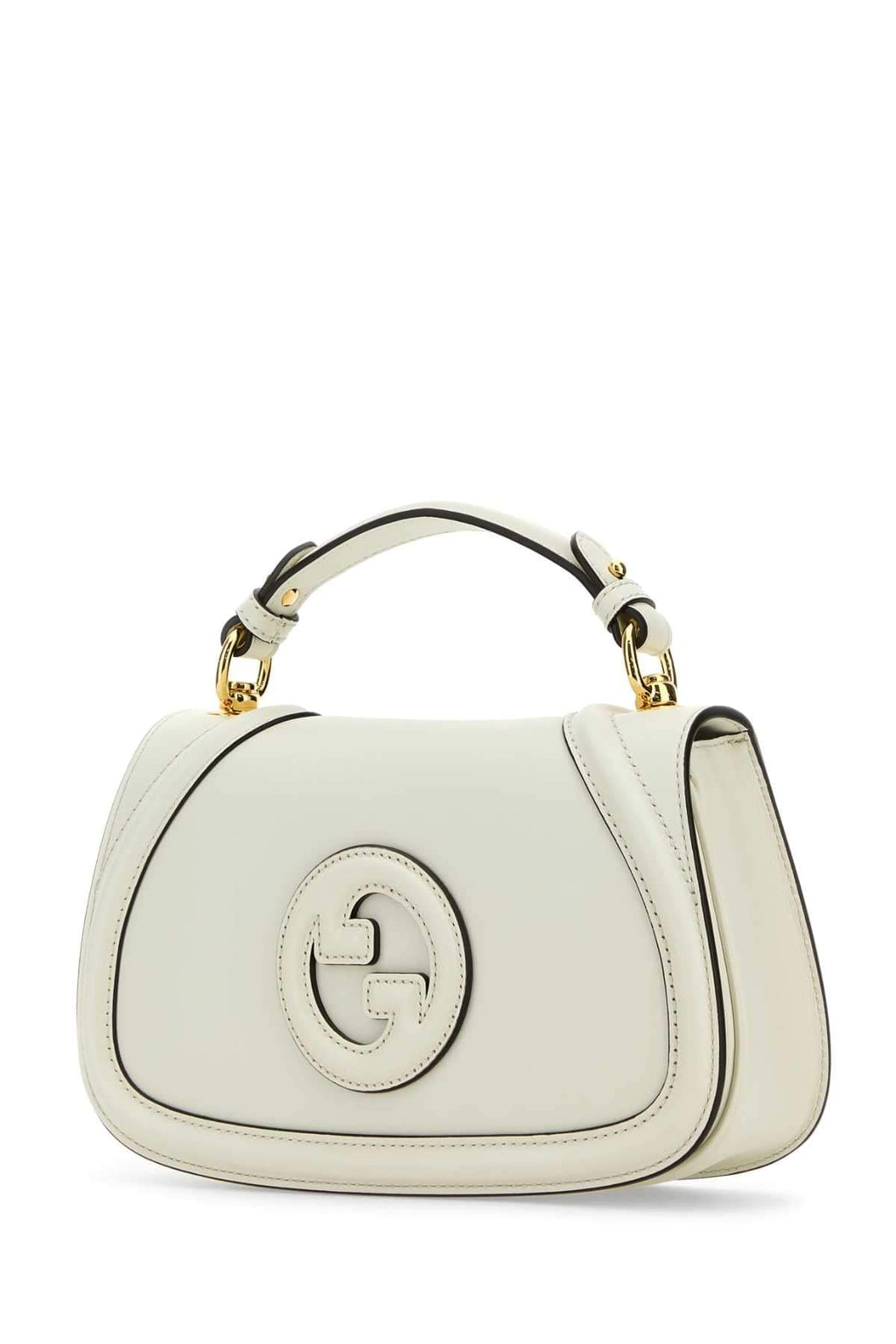 Gucci Women Ivory Leather Gucci Blondie Handbag