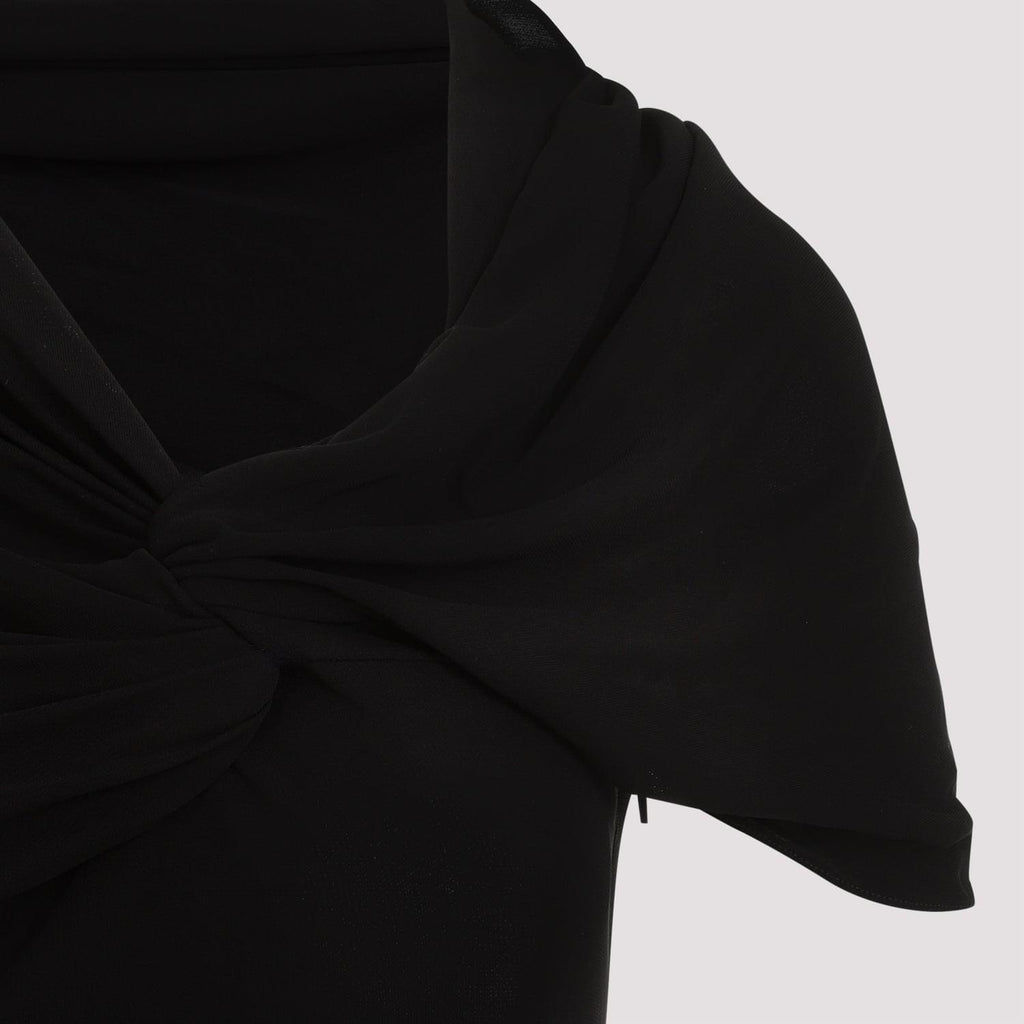 Saint Laurent Viscose Mini Dress Women