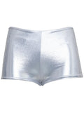 Saint Laurent Women Laminated Jersey Mini Shorts