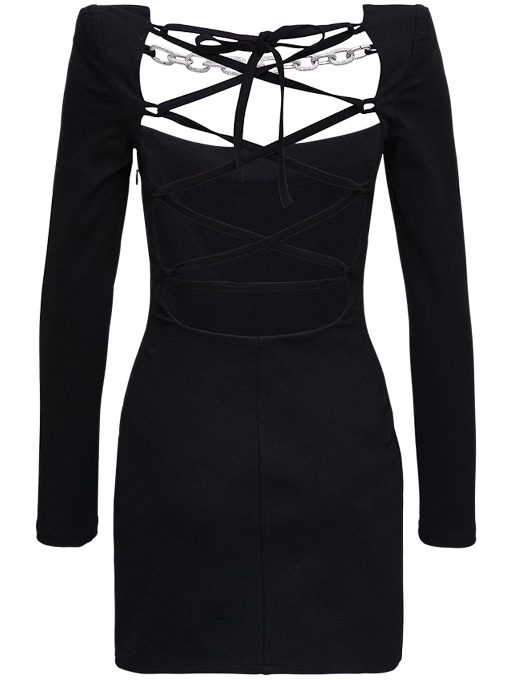 Giuseppe Di Morabito Women Black Jersey Dress With Chain Detail