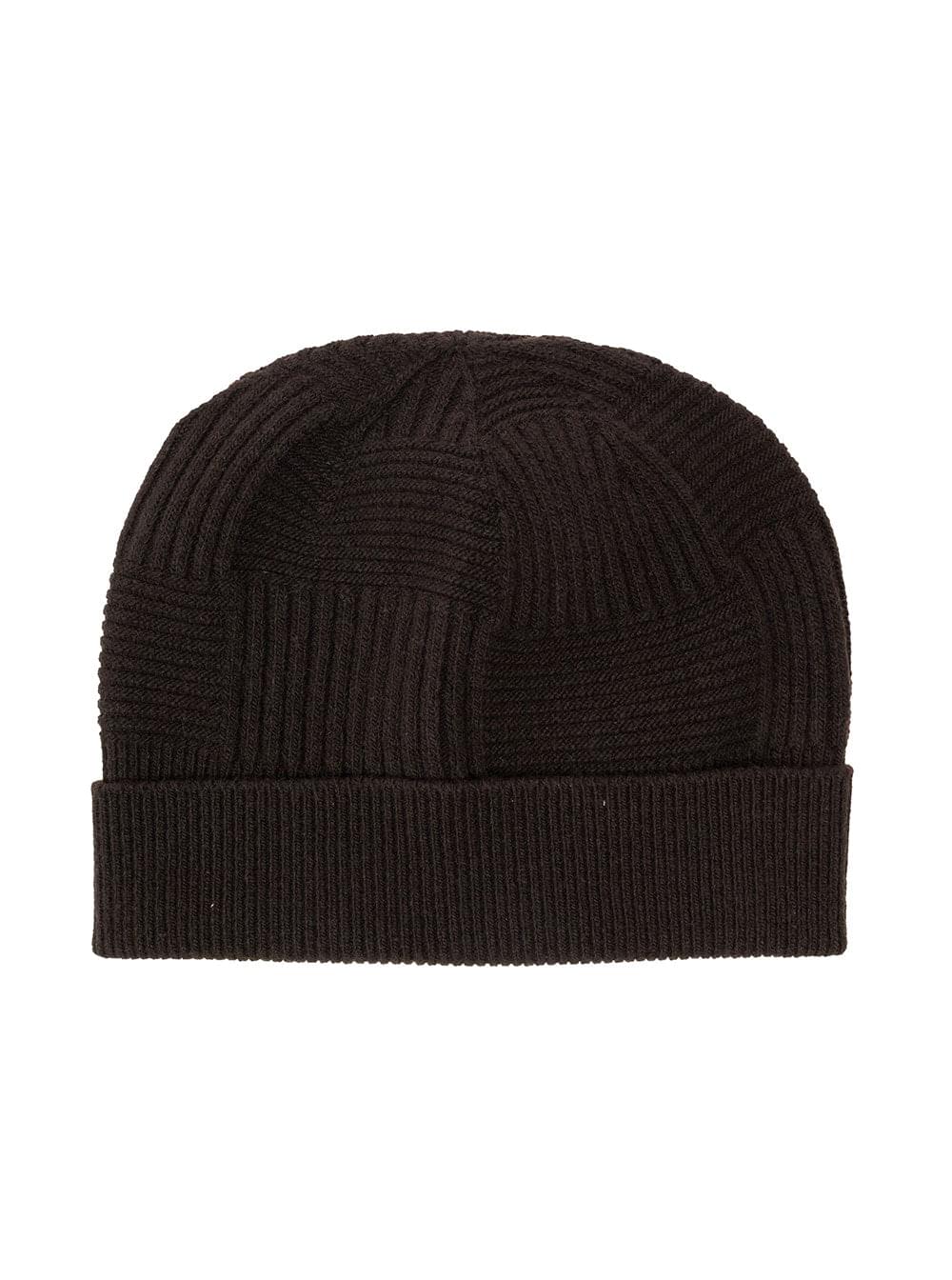 Bottega Veneta Men Brown Woven Hat In Wool Man