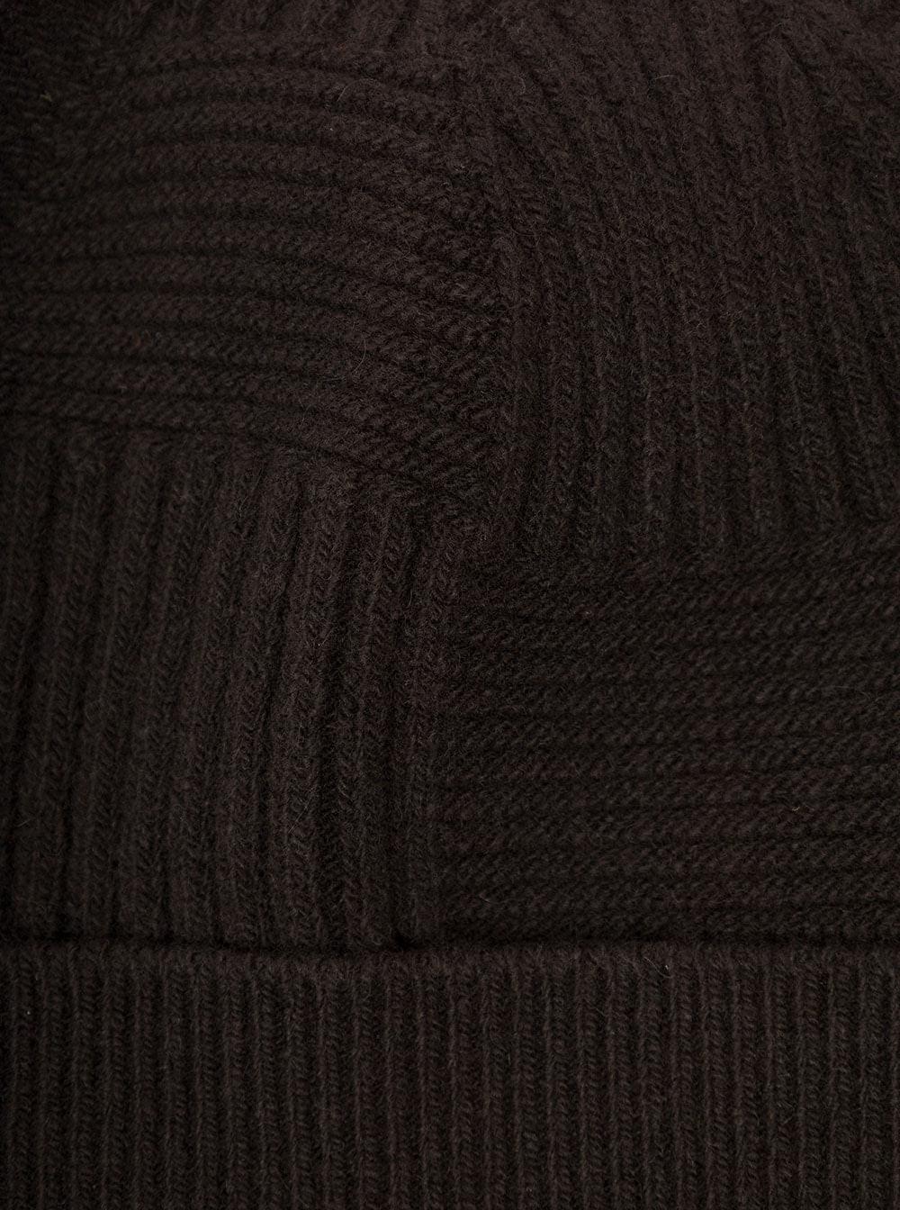 Bottega Veneta Men Brown Woven Hat In Wool Man