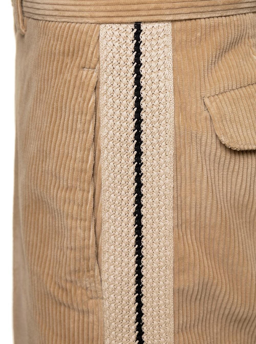 Palm Angels Men Pantalone Velluto Look