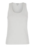 Bottega Veneta Women White Ribbed Tank Top With U Neckline In Cotton Woman Bottega Veneta