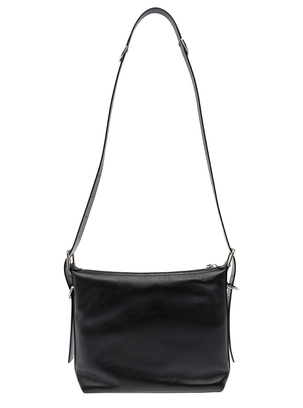 Givenchy Men 'Voyou' White Crossbody Bag With Logo And Buckle Detail In Leather Man