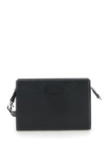 Gucci Men Super Mini Crossbody Bag With Logo Patch In Leather Man